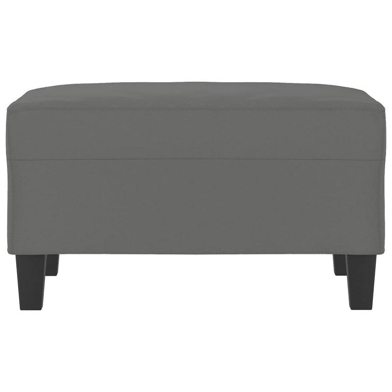 vidaXL Footstool Dark Grey 70x55x41 cm Microfibre Fabric