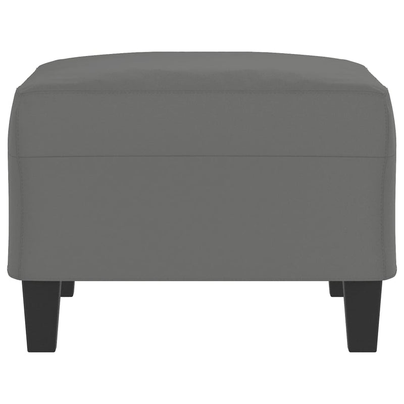 vidaXL Footstool Dark Grey 70x55x41 cm Microfibre Fabric