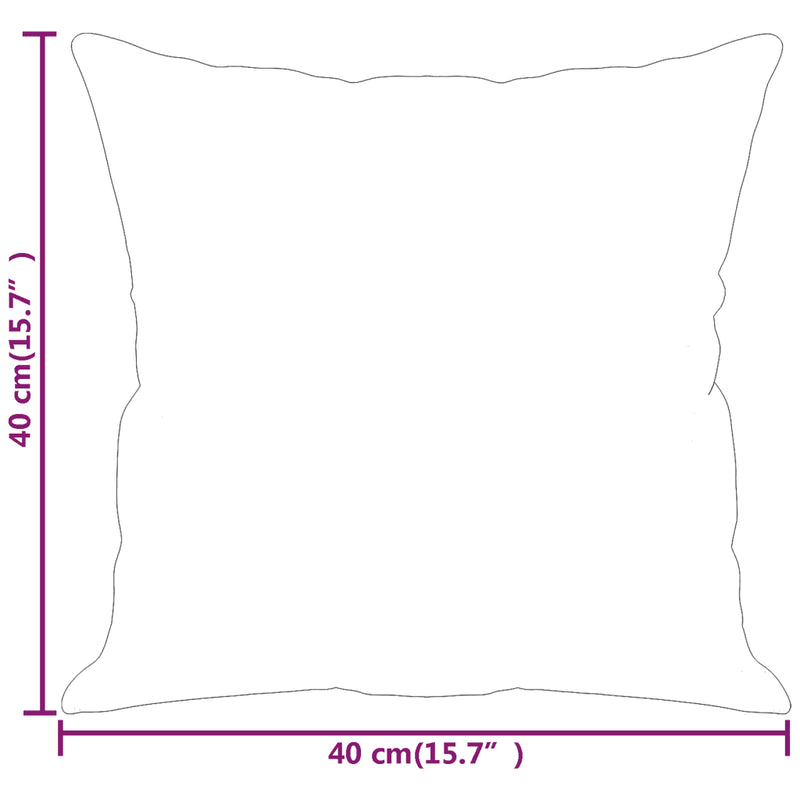 Throw Pillows 2 pcs Cappuccino 40x40 cm Faux Leather