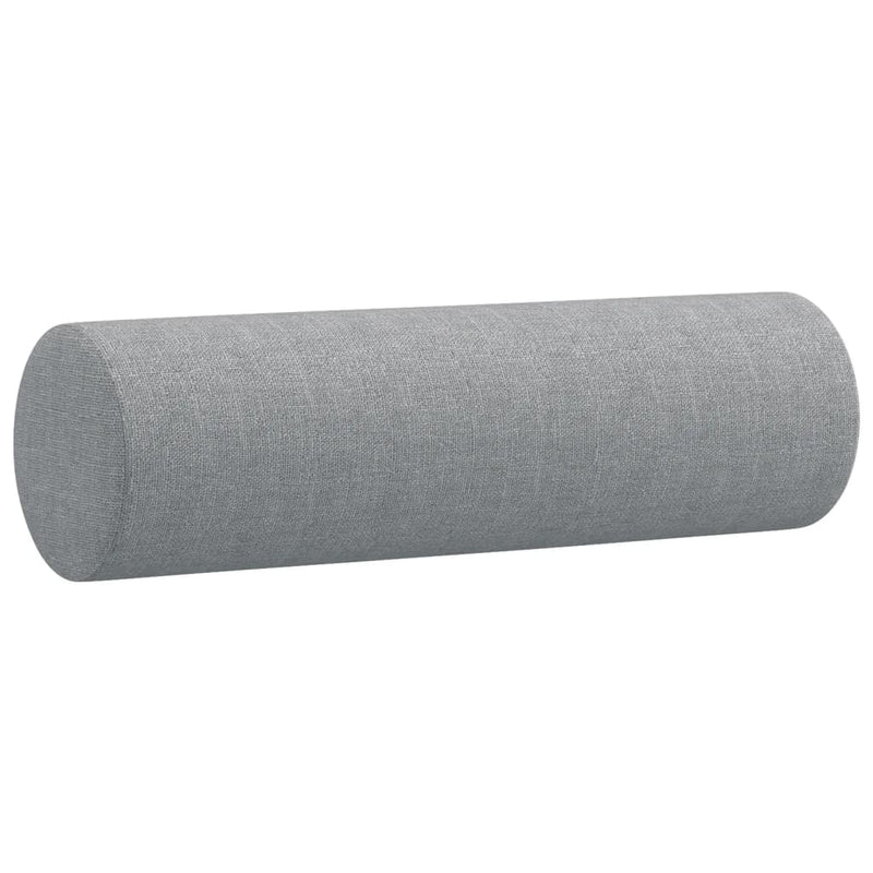 Throw Pillows 2 pcs Light Grey ��15x50 cm Fabric