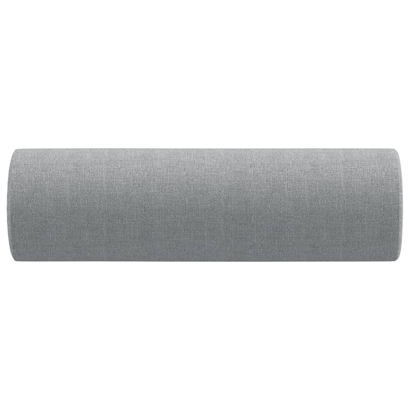 Throw Pillows 2 pcs Light Grey ��15x50 cm Fabric