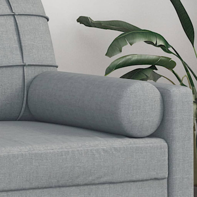 Throw Pillows 2 pcs Light Grey ��15x50 cm Fabric