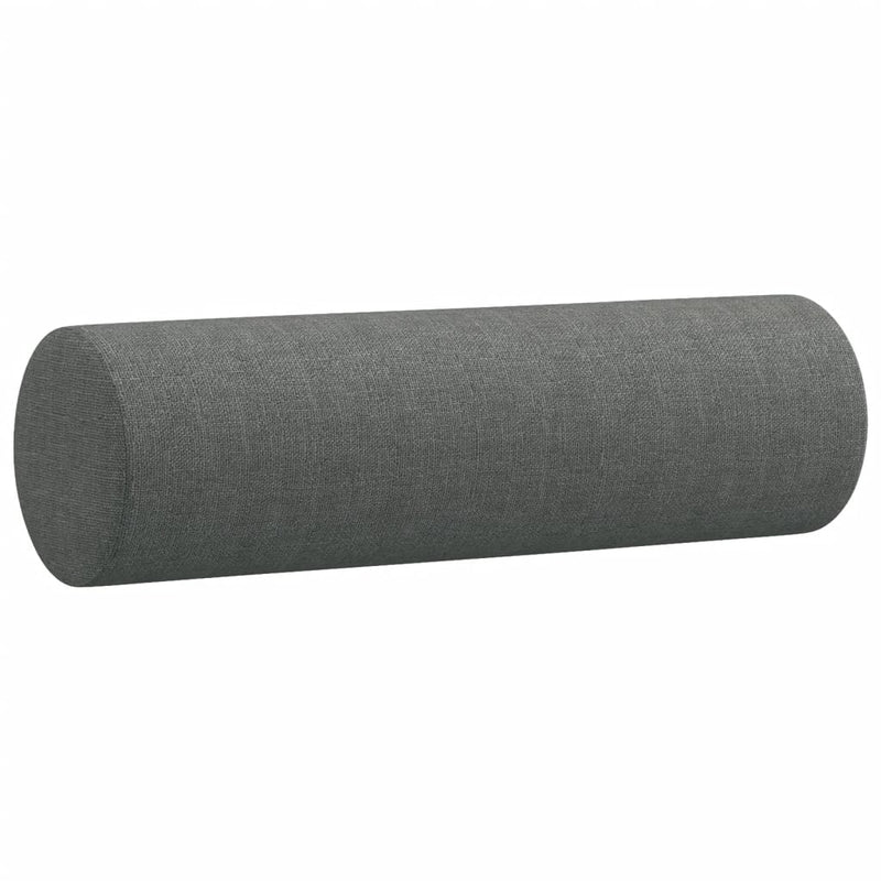 Throw Pillows 2 pcs Dark Grey ��15x50 cm Fabric
