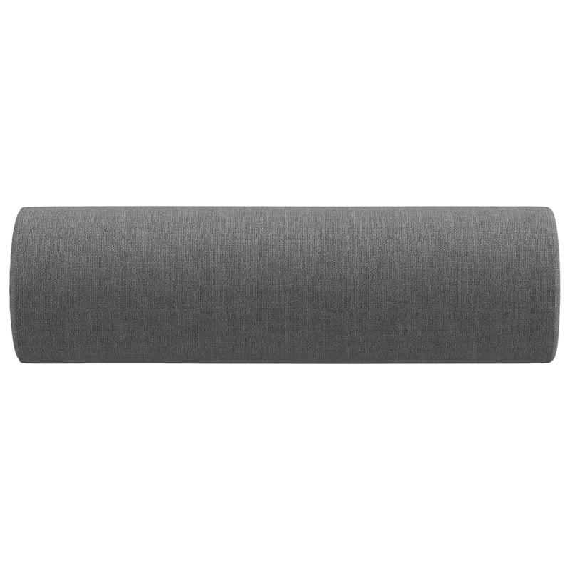 Throw Pillows 2 pcs Dark Grey ��15x50 cm Fabric
