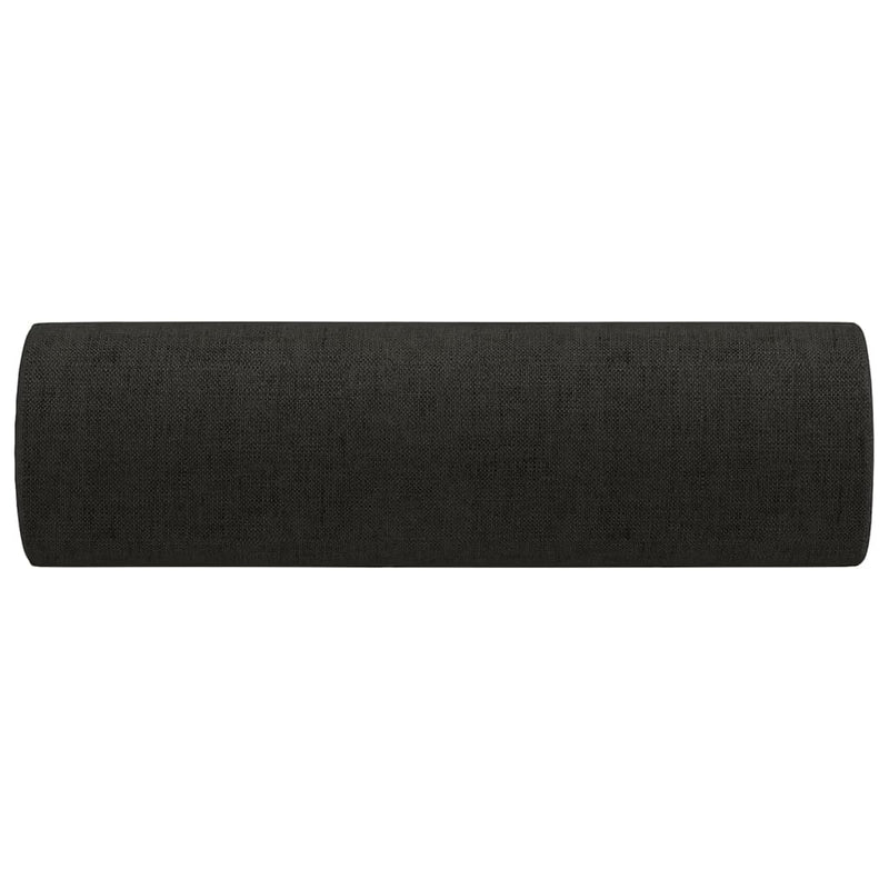 Throw Pillows 2 pcs Black ��15x50 cm Fabric