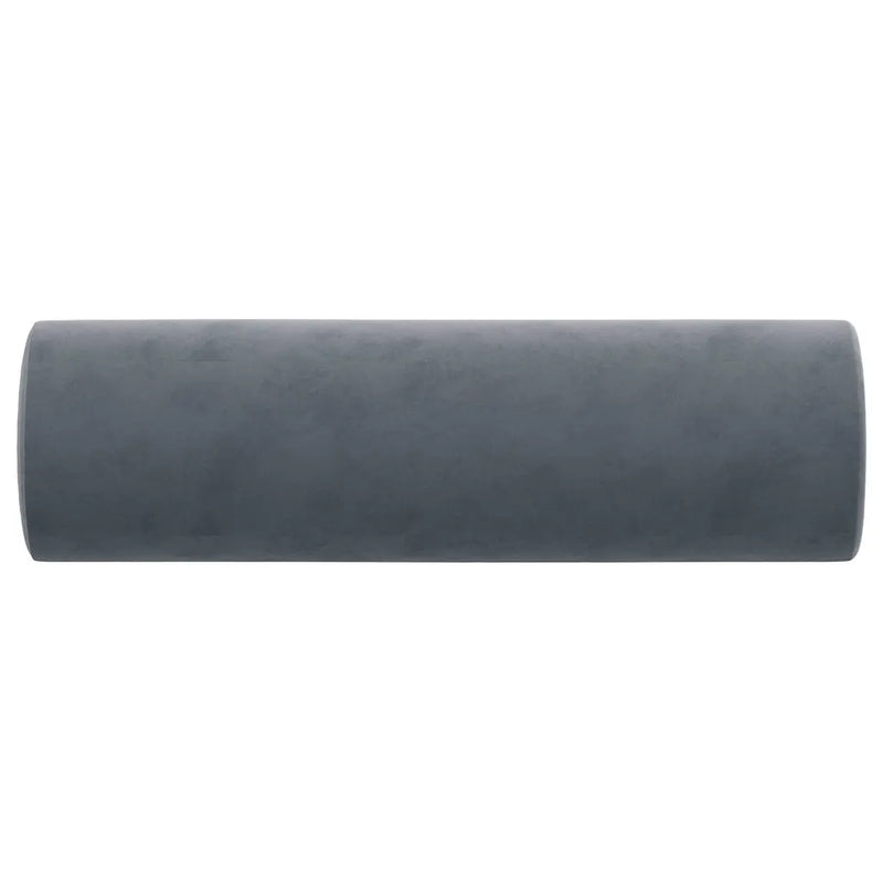 Throw Pillows 2 pcs Dark Grey ��15x50 cm Velvet