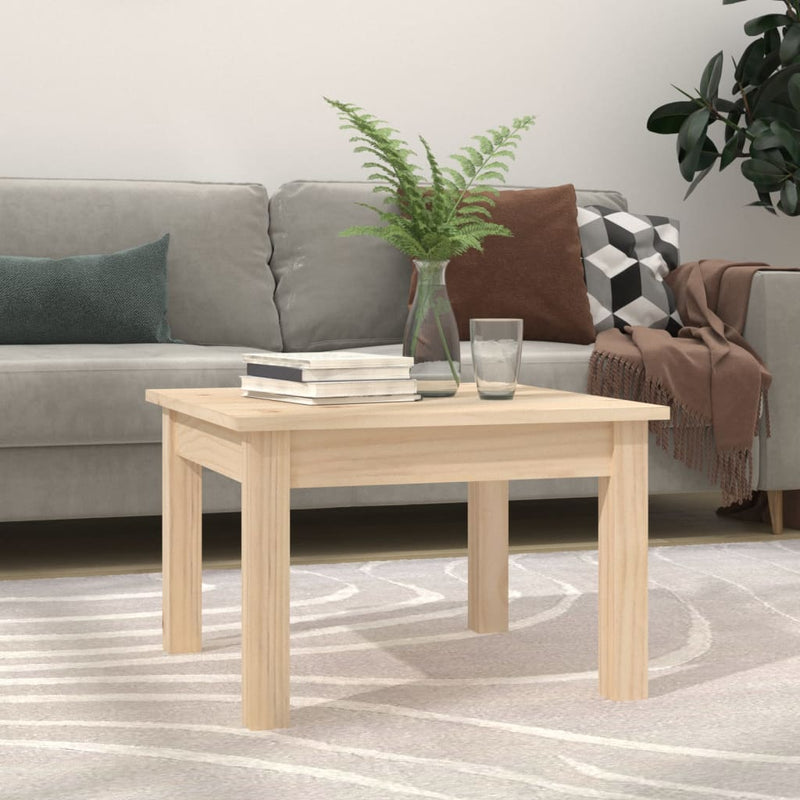 vidaXL Coffee Table 45x45x30 cm Solid Wood Pine