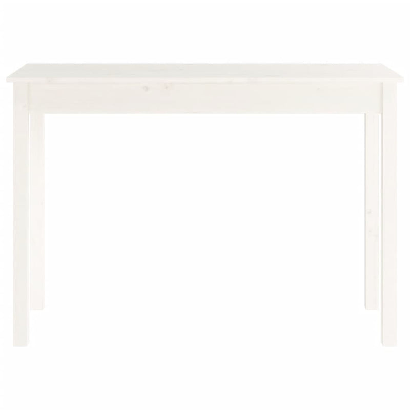 vidaXL Console Table White 110x40x75 cm Solid Wood Pine