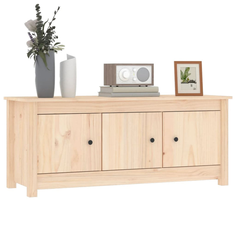 vidaXL Shoe Cabinet 110x38x45.5 cm Solid Wood Pine