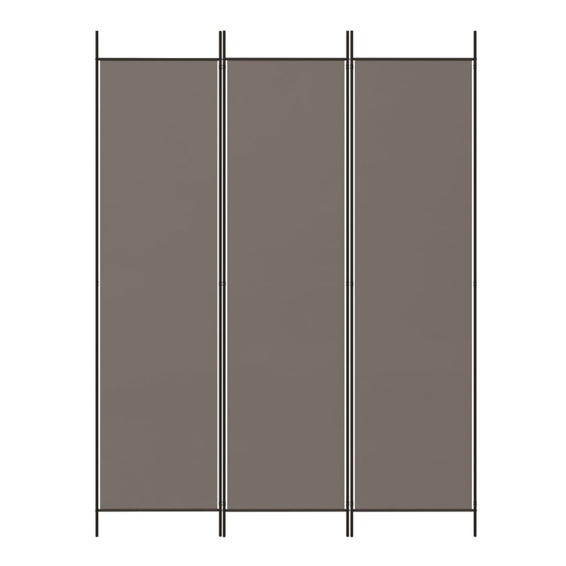 vidaXL 3-Panel Room Divider Anthracite 150x200 cm Fabric