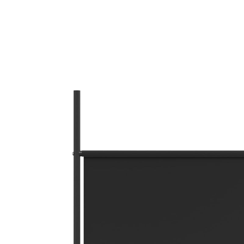 vidaXL 3-Panel Room Divider Black 150x200 cm Fabric