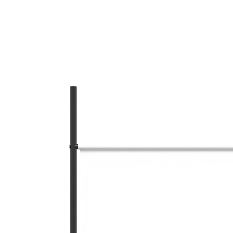 vidaXL 5-Panel Room Divider White 250x200 cm Fabric