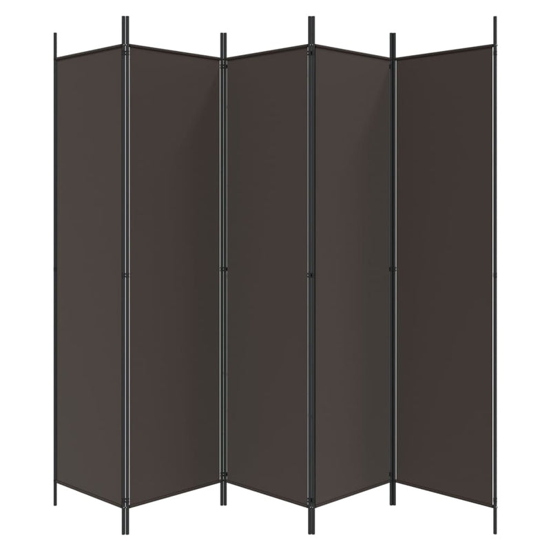 vidaXL 6-Panel Room Divider Brown 300x200 cm Fabric