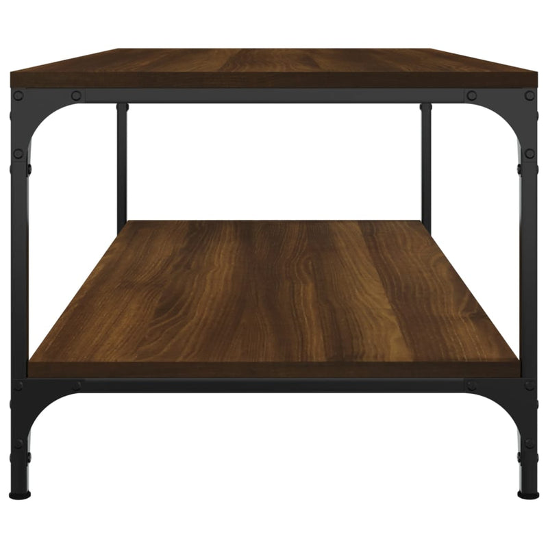 vidaXL Coffee Table Brown Oak 100x50x40 cm Engineered Wood