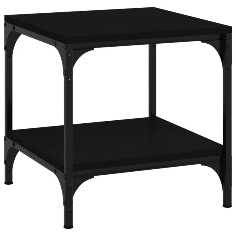 vidaXL Coffee Table Black 50x50x40 cm Engineered Wood