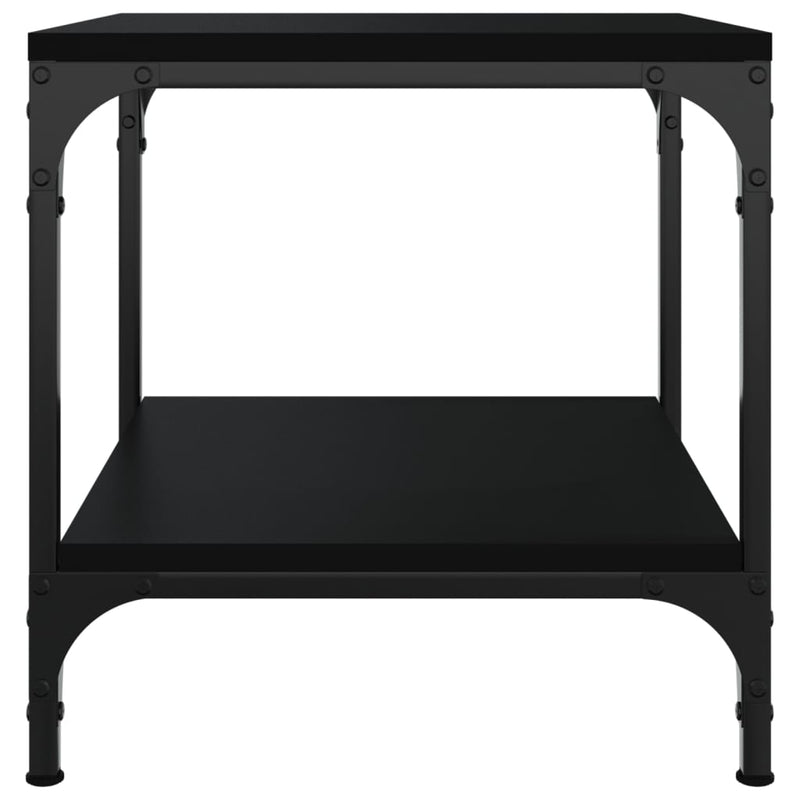 vidaXL Coffee Table Black 50x50x40 cm Engineered Wood
