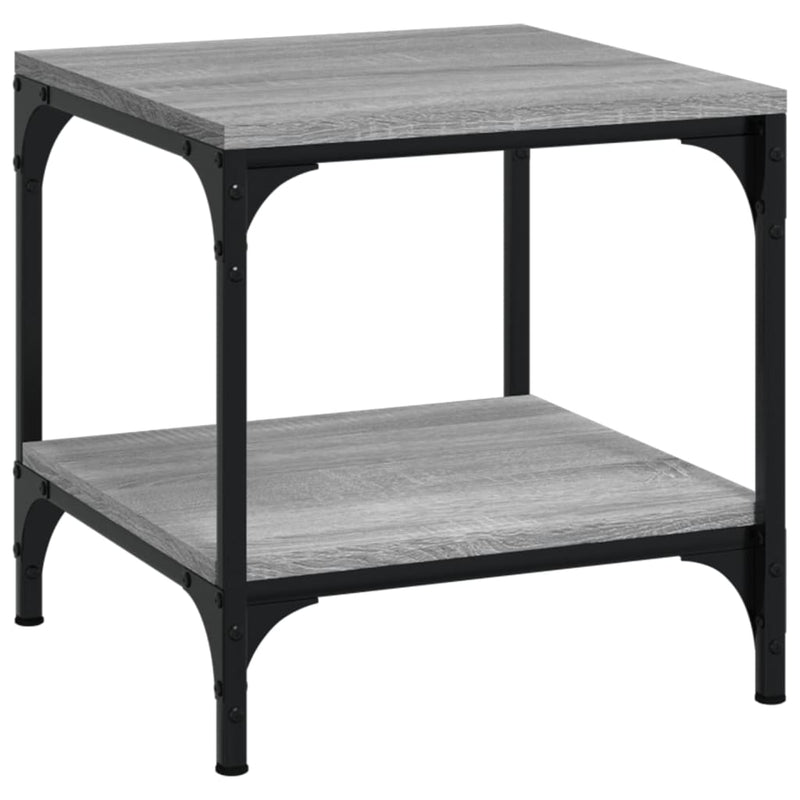 vidaXL Side Tables 2 pcs Grey Sonoma 40x40x40 cm Engineered Wood