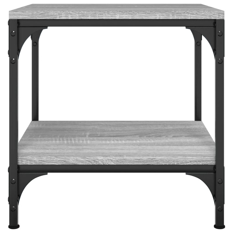 vidaXL Side Tables 2 pcs Grey Sonoma 40x40x40 cm Engineered Wood