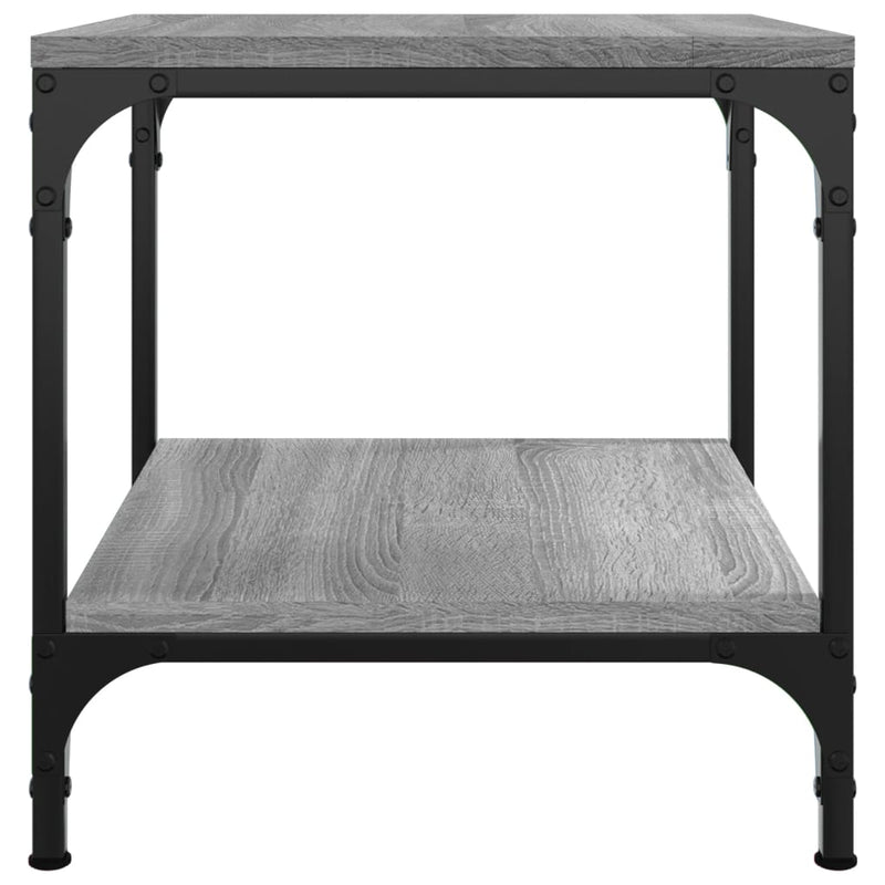 vidaXL Side Tables 2 pcs Grey Sonoma 40x40x40 cm Engineered Wood