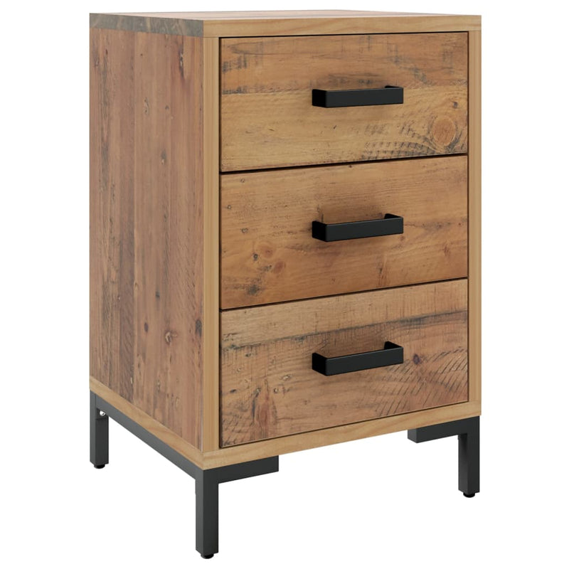 vidaXL Bedside Cabinet Brown 40x30x55 cm Solid Pinewood