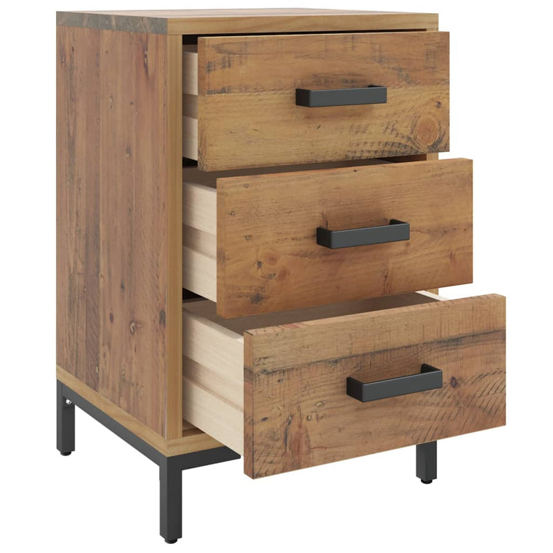 vidaXL Bedside Cabinet Brown 40x30x55 cm Solid Pinewood