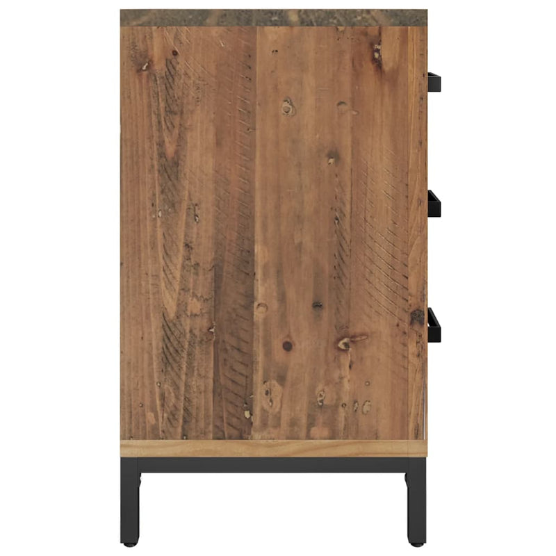 vidaXL Bedside Cabinet Brown 40x30x55 cm Solid Pinewood