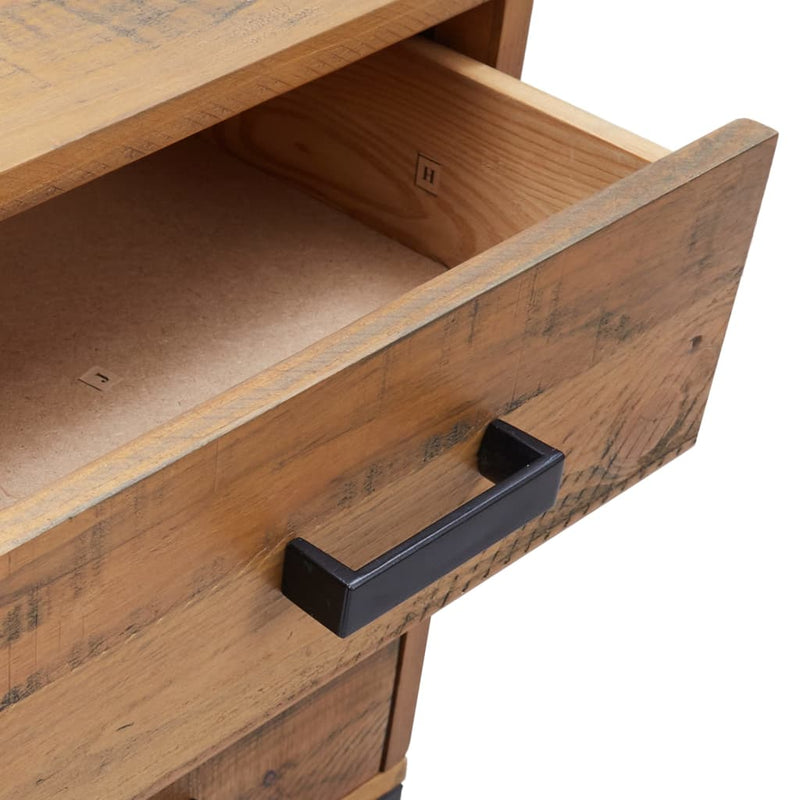 vidaXL Bedside Cabinet Brown 40x30x55 cm Solid Pinewood