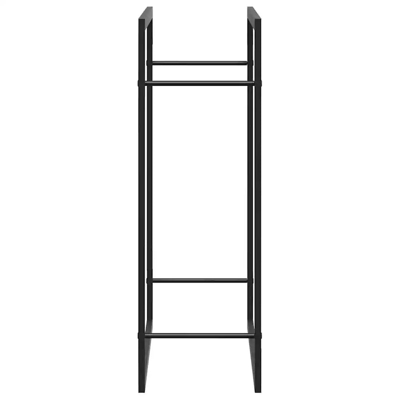 Firewood Rack Matt Black 80x28x86 cm Steel