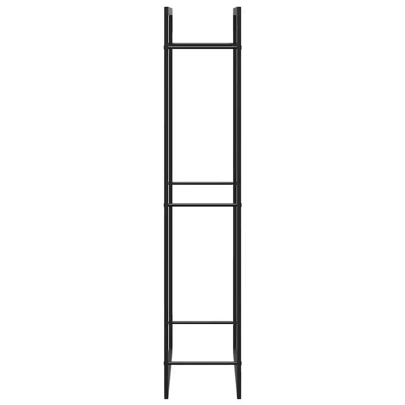 Firewood Rack Matt Black 80x28x154 cm Steel