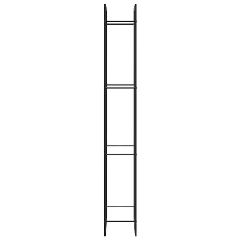 Firewood Rack Matt Black 80x28x222 cm Steel