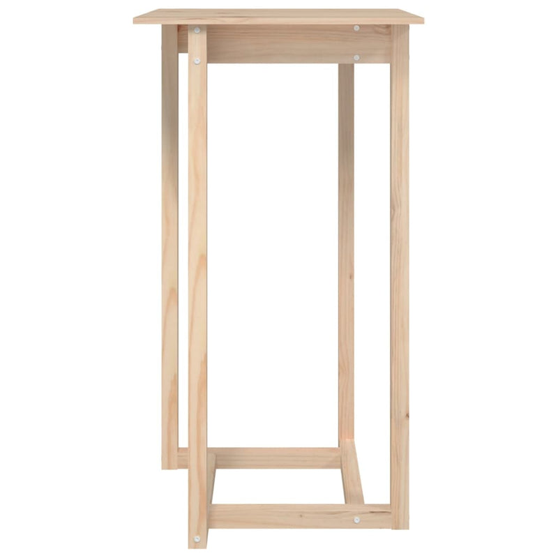 Bar Table 60x60x110 cm Solid Wood Pine