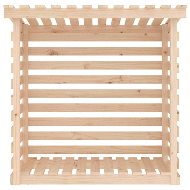 vidaXL Firewood Rack 108x73x108 cm Solid Wood Pine