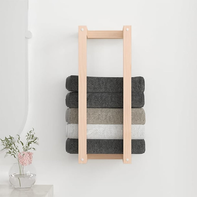 vidaXL Towel Rack 23x18x60 cm Solid Wood Pine