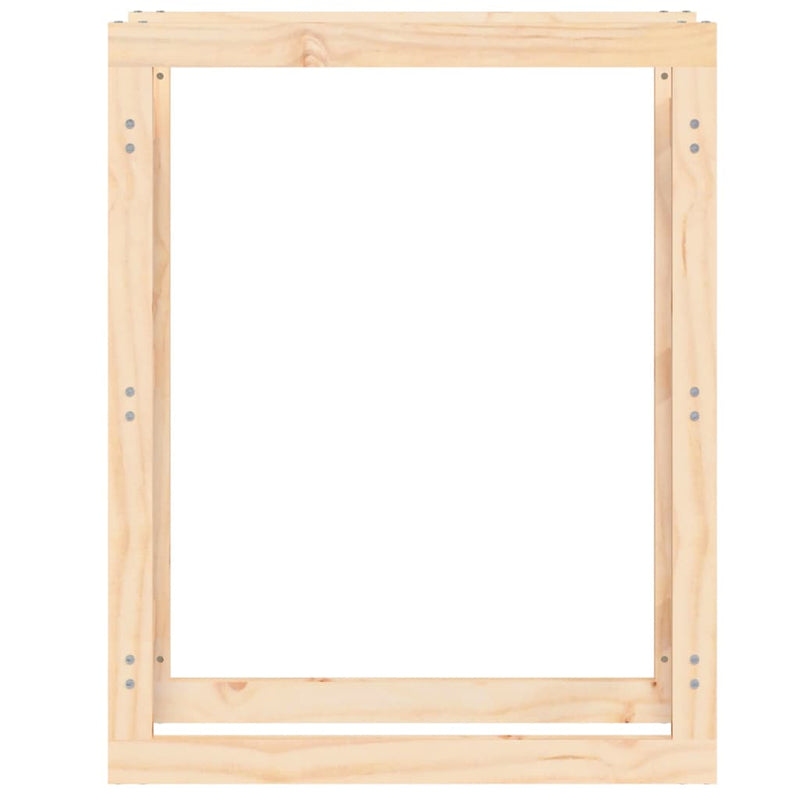 vidaXL Firewood Rack 80x25x100 cm Solid Wood Pine