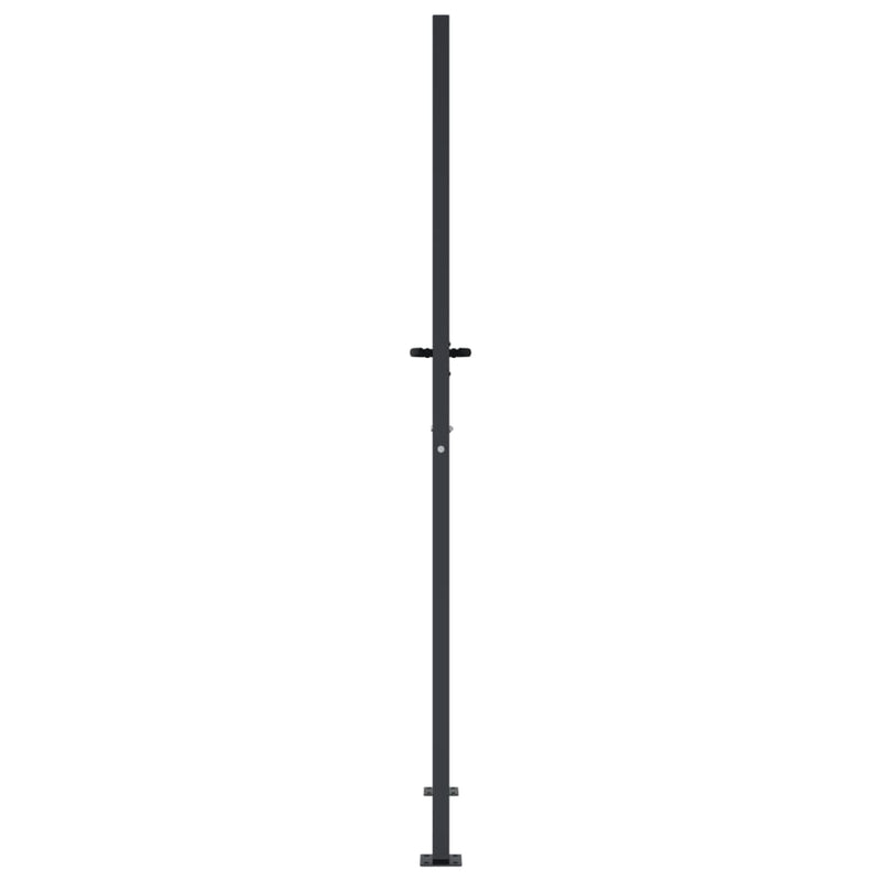 vidaXL Garden Gate Anthracite 100x175 cm Steel Tree Design