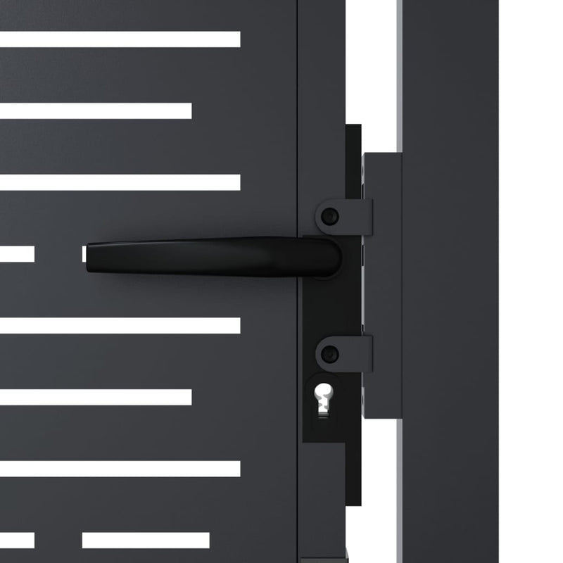 vidaXL Garden Gate Anthracite 100x100 cm Steel Square Design