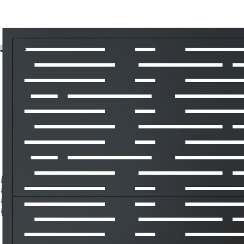 vidaXL Garden Gate Anthracite 100x100 cm Steel Square Design