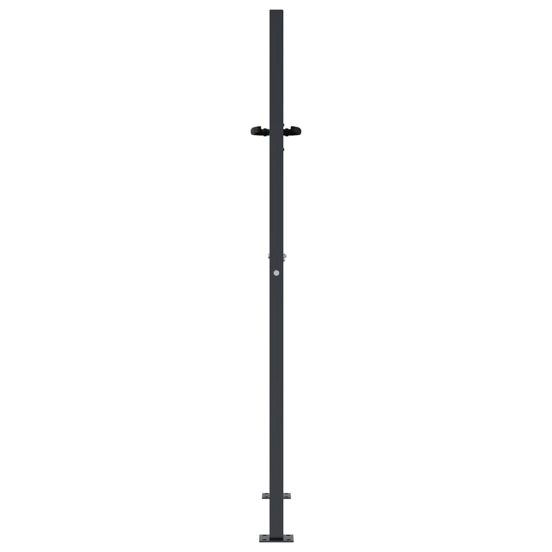 vidaXL Garden Gate Anthracite 100x125 cm Steel Square Design