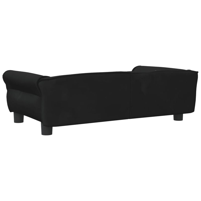 Dog Bed Black 95x55x30 cm Velvet