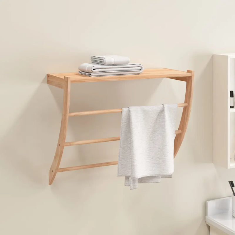 Towel Rack 60x25.5x49 cm Solid Wood Walnut