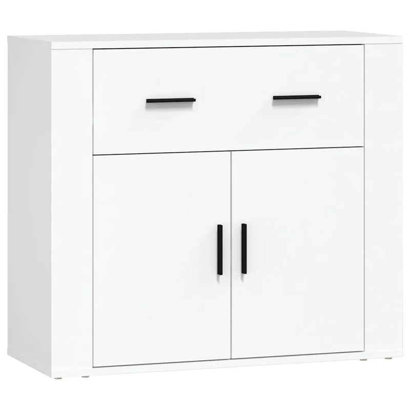 Sideboard White 80x33x70 cm Engineered Wood