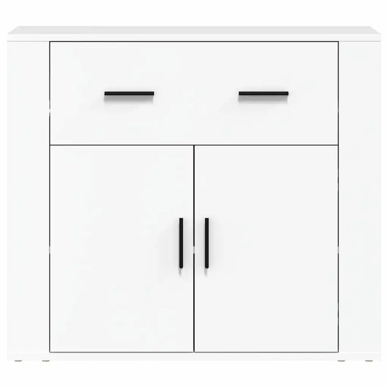 Sideboard White 80x33x70 cm Engineered Wood