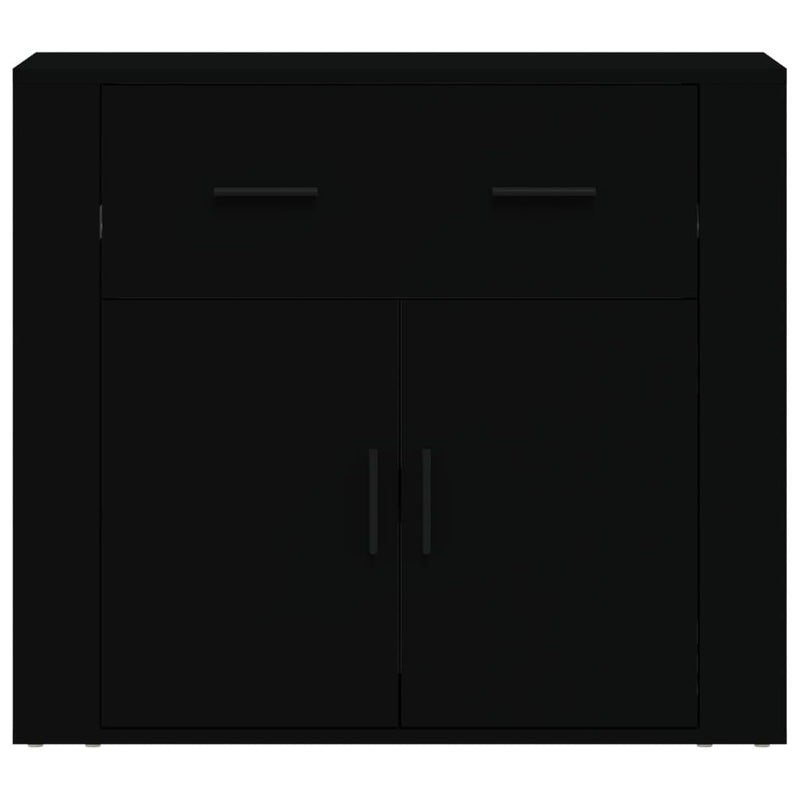 vidaXL Sideboard Black 80x33x70 cm Engineered Wood