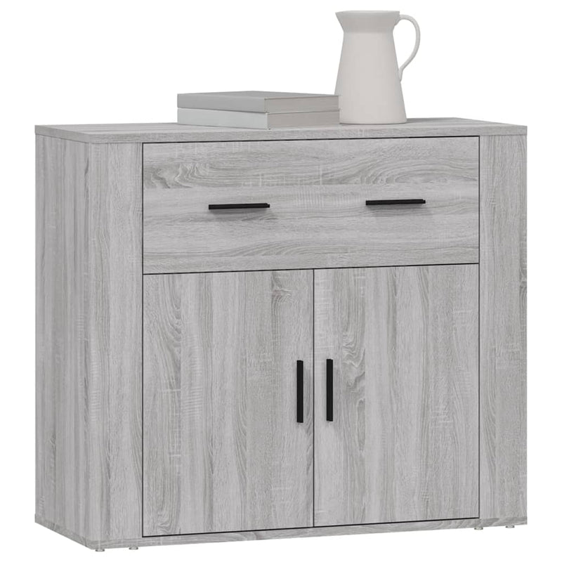 vidaXL Sideboard Grey Sonoma 80x33x70 cm Engineered Wood