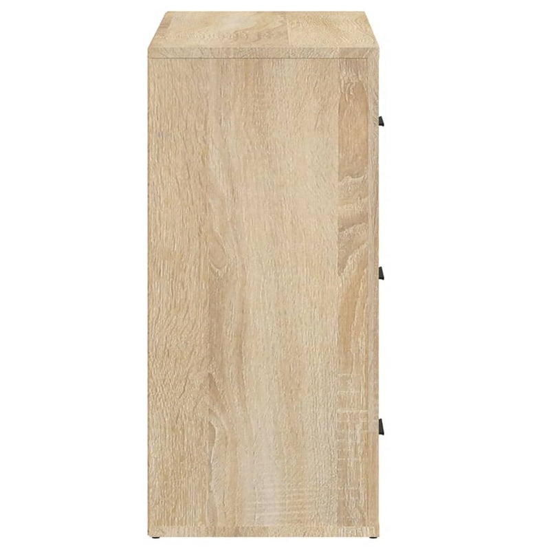 vidaXL Sideboard Sonoma Oak 80x33x70 cm Engineered Wood
