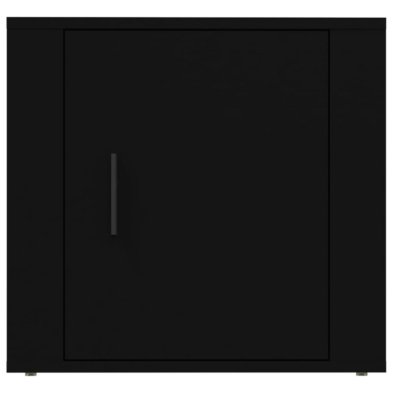 vidaXL Bedside Cabinet Black 50x39x47 cm