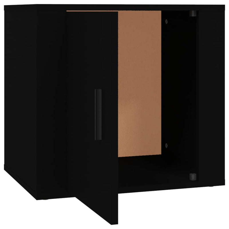 vidaXL Bedside Cabinet Black 50x39x47 cm