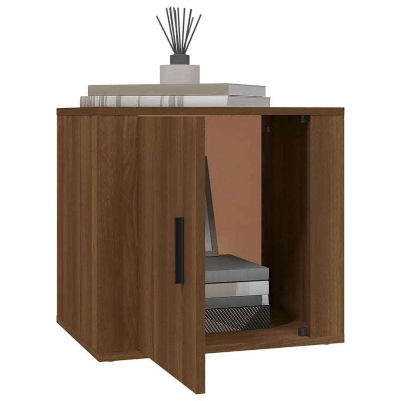 vidaXL Bedside Cabinets 2 pcs Brown Oak 50x39x47 cm