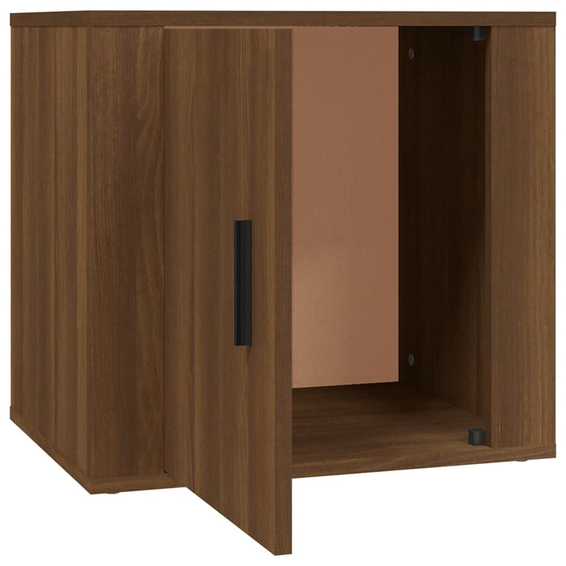 vidaXL Bedside Cabinets 2 pcs Brown Oak 50x39x47 cm