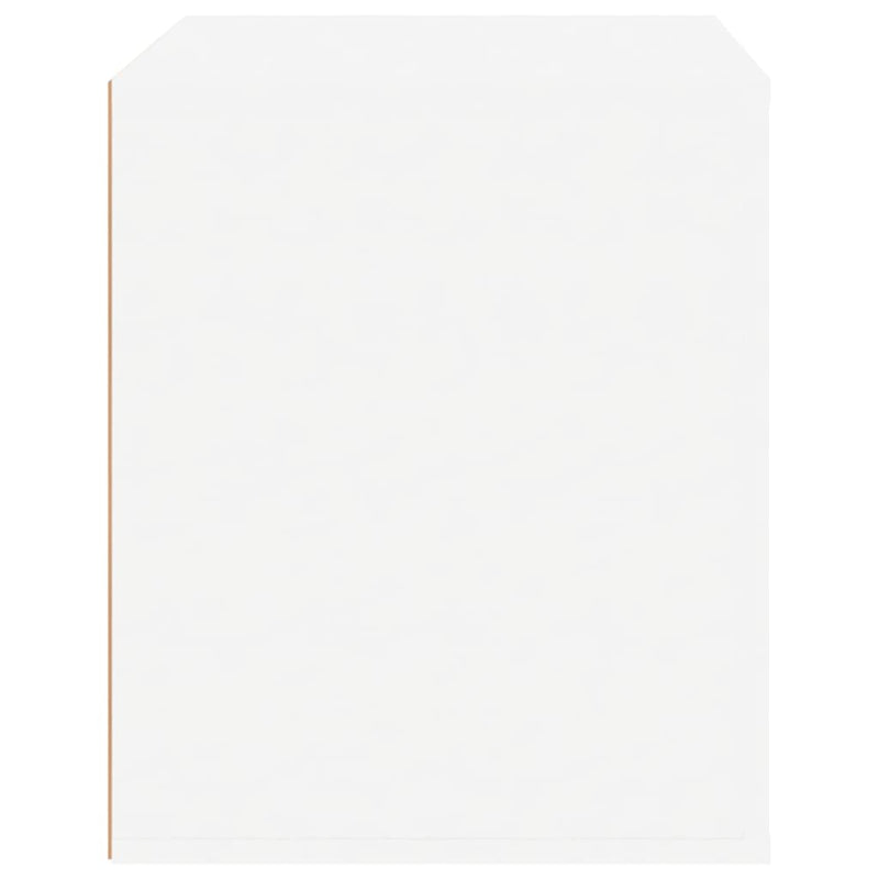 vidaXL Bedside Cabinet High Gloss White 50x39x47 cm